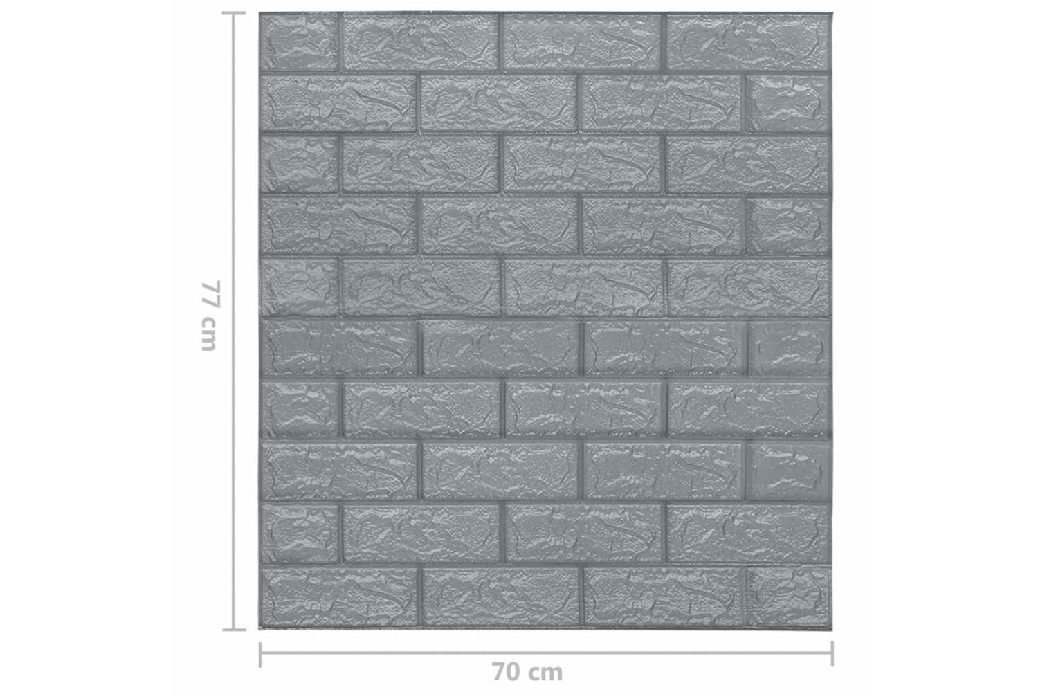 Vidaxl 150722 3d Wallpaper Bricks Self-adhesive 20 Pcs Anthracite-6