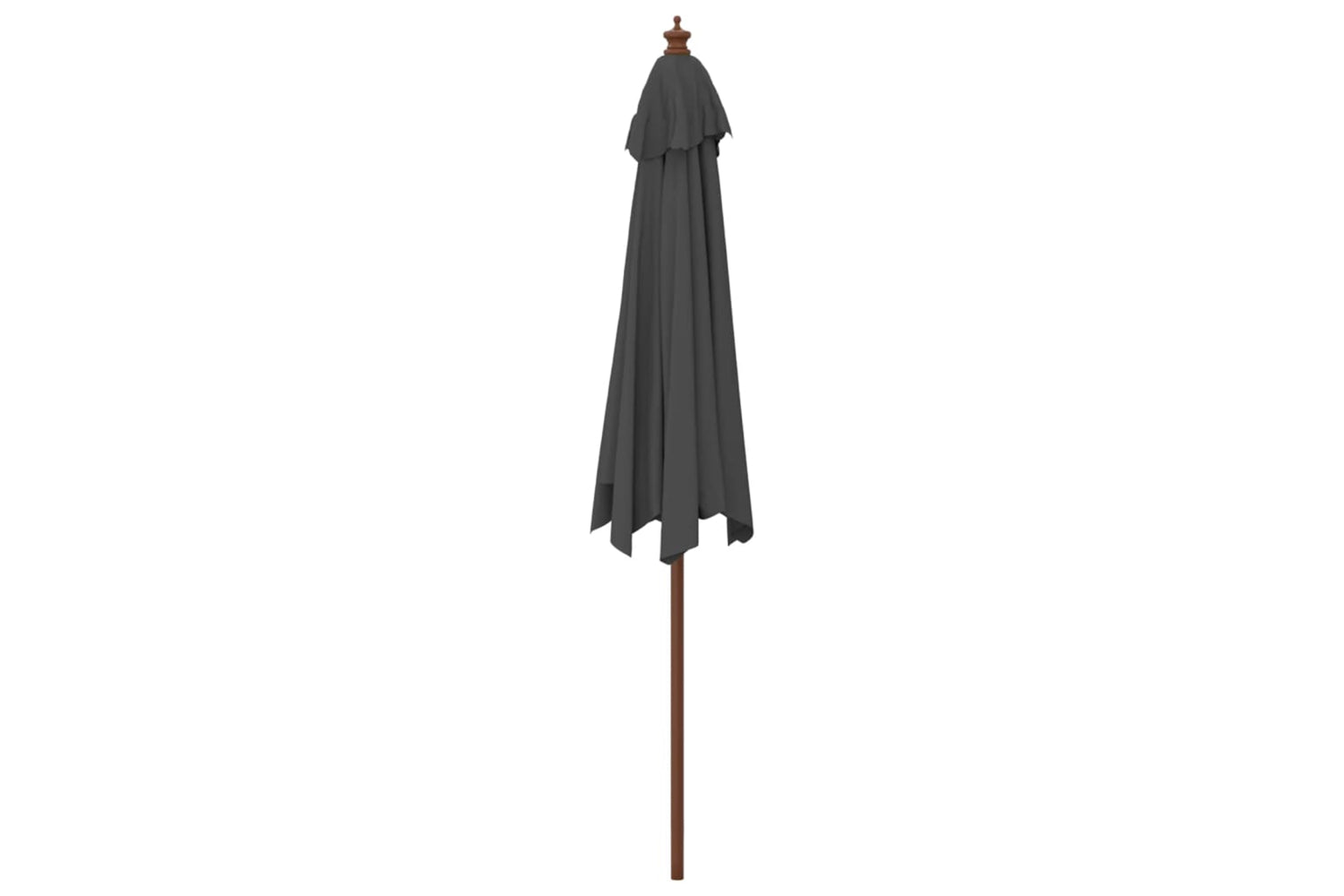 vidaXL 363169 Garden Parasol With Wooden Pole Anthracite 299x240cm-4