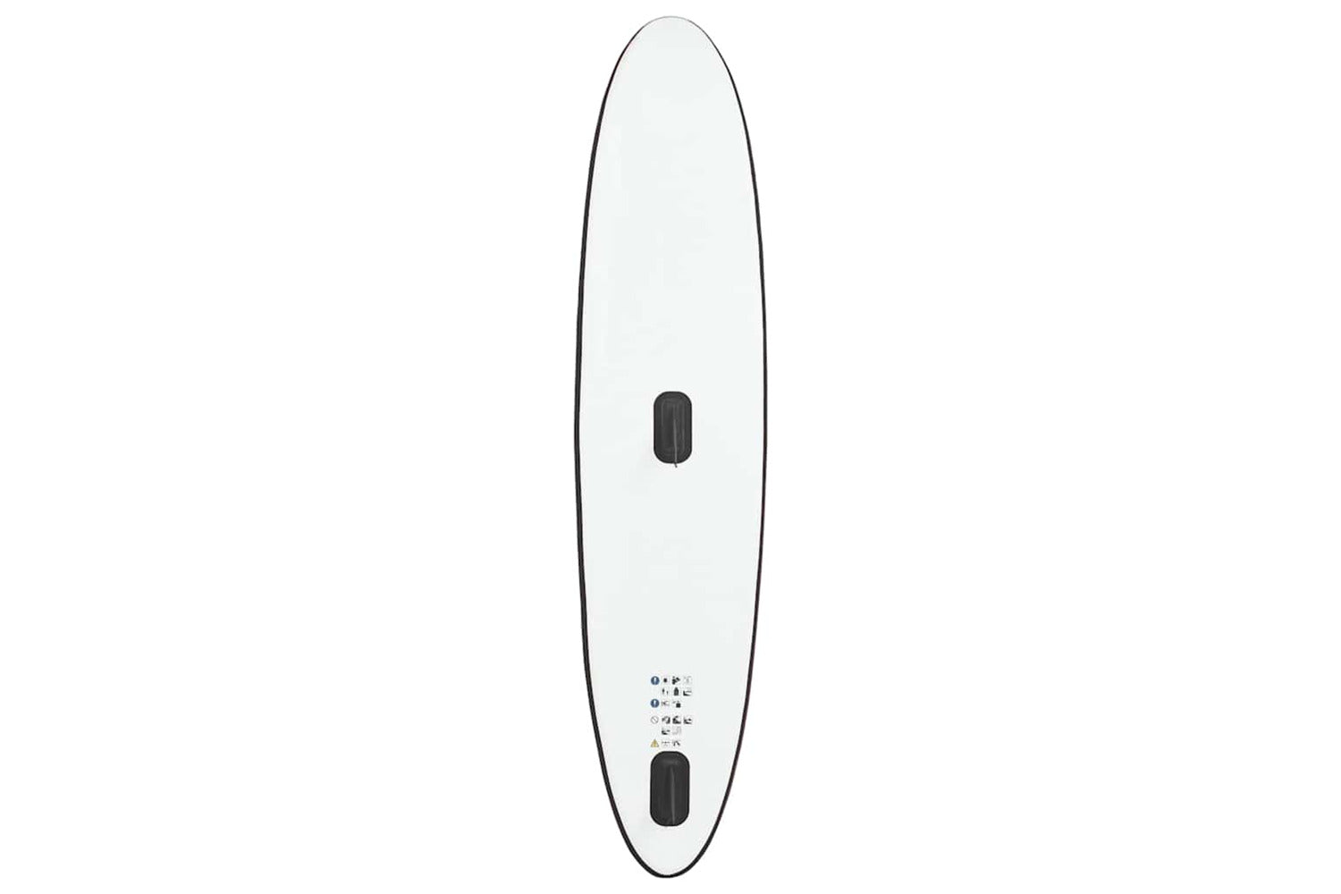 Vidaxl Inflatable Stand Up Paddleboard With Sail Set Black And White-7