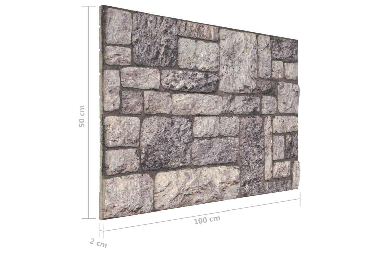 Vidaxl 149586 3d Wall Panels With Light Grey Brick Design 10 Pcs Eps-4