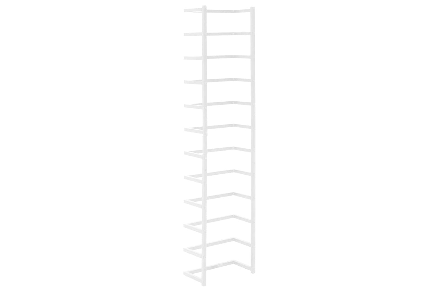 vidaXL 336126 Towel Rack White 24x12x96cm Steel-5
