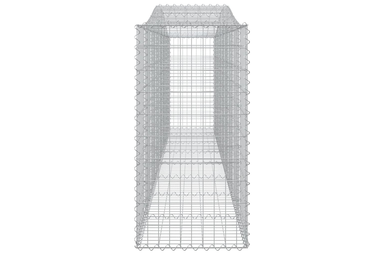 vidaXL 3145965 Arched Gabion Baskets 15 Pcs 400x50x100/120cm Galvanised Iron-4