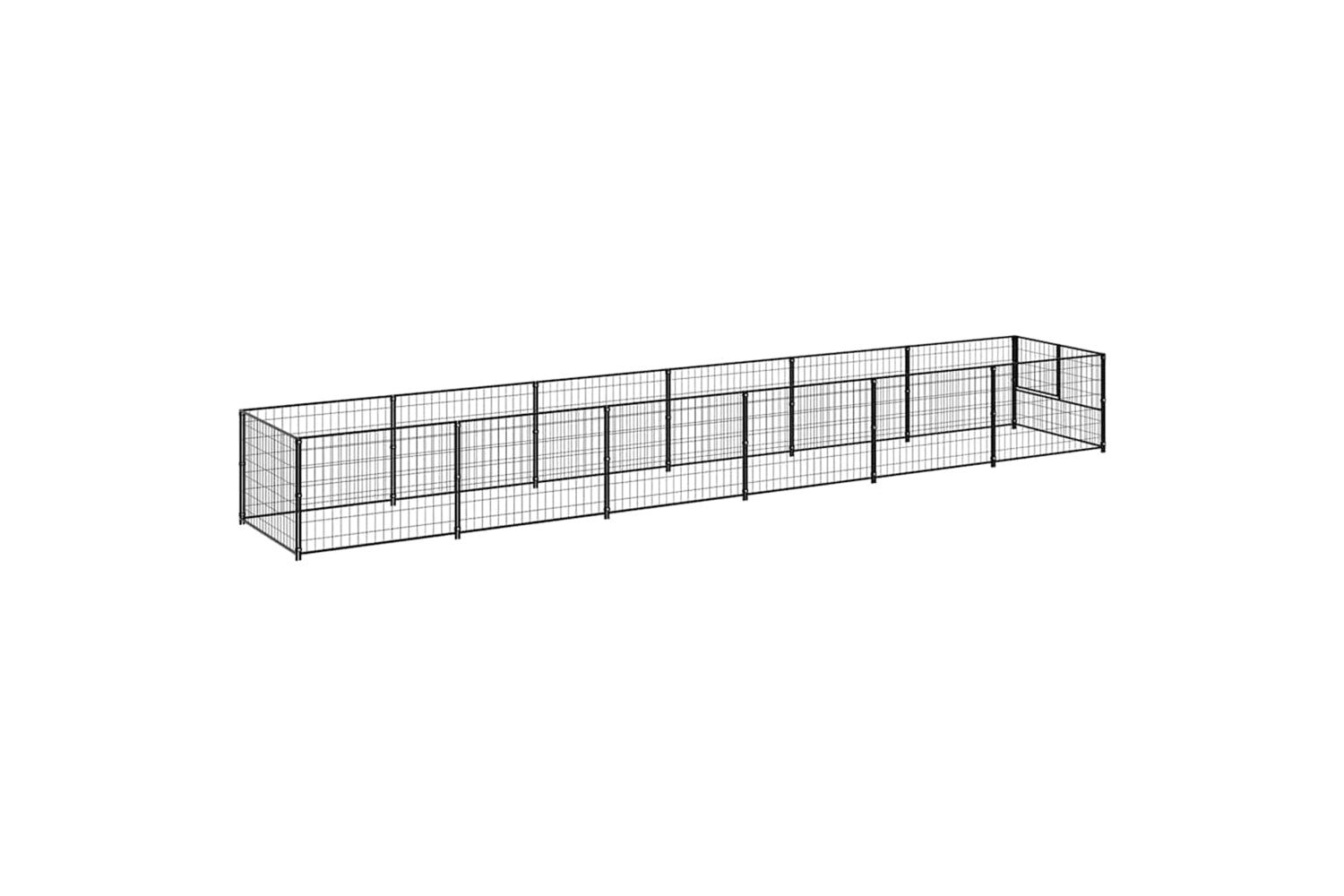 Vidaxl 3082096 Dog Kennel Black 6 M2 Steel-5