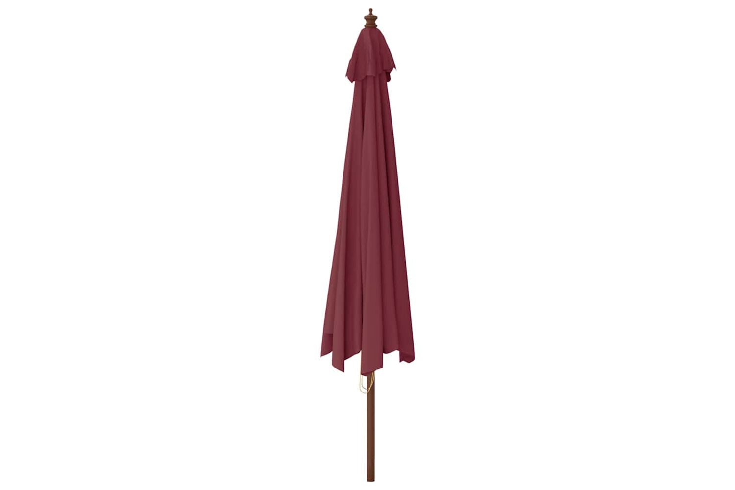 vidaXL 363179 Garden Parasol With Wooden Pole Bordeaux Red 400x273cm-4