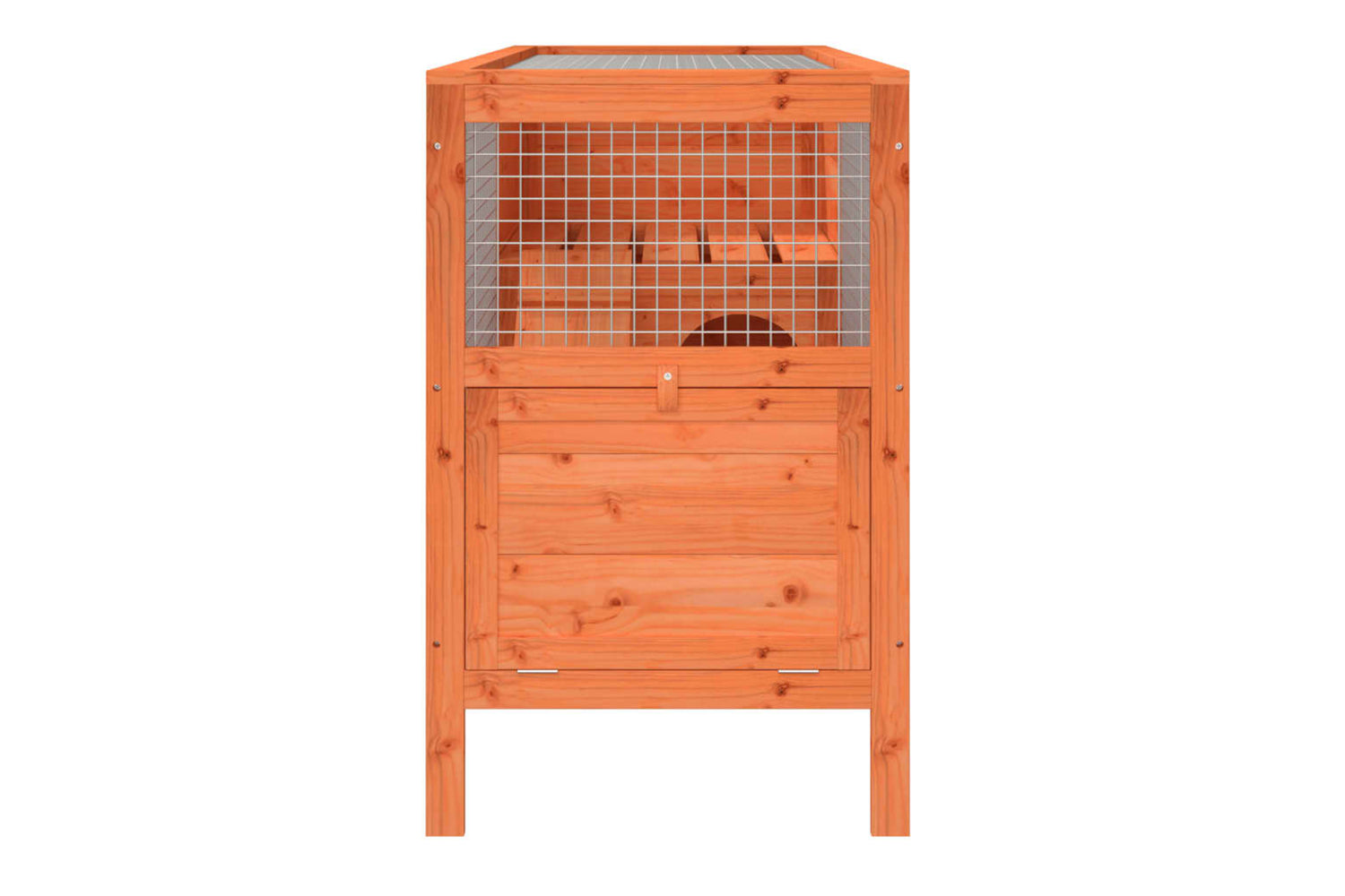 Vidaxl Rabbit Hutch Brown 103x44x69.5 Cm Solid Wood Pine-4