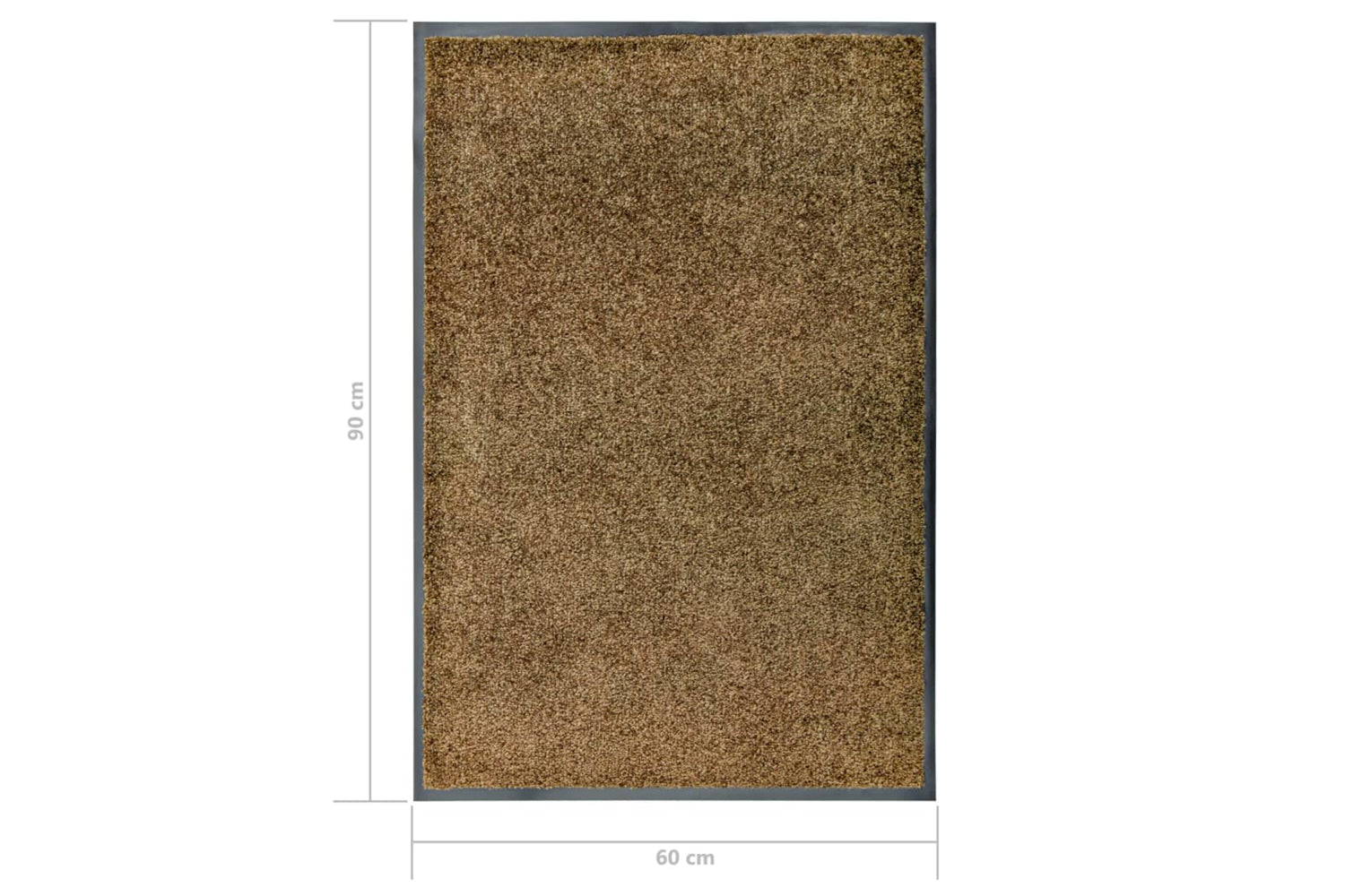 vidaXL 323434 Doormat Washable Brown 60x90cm-6