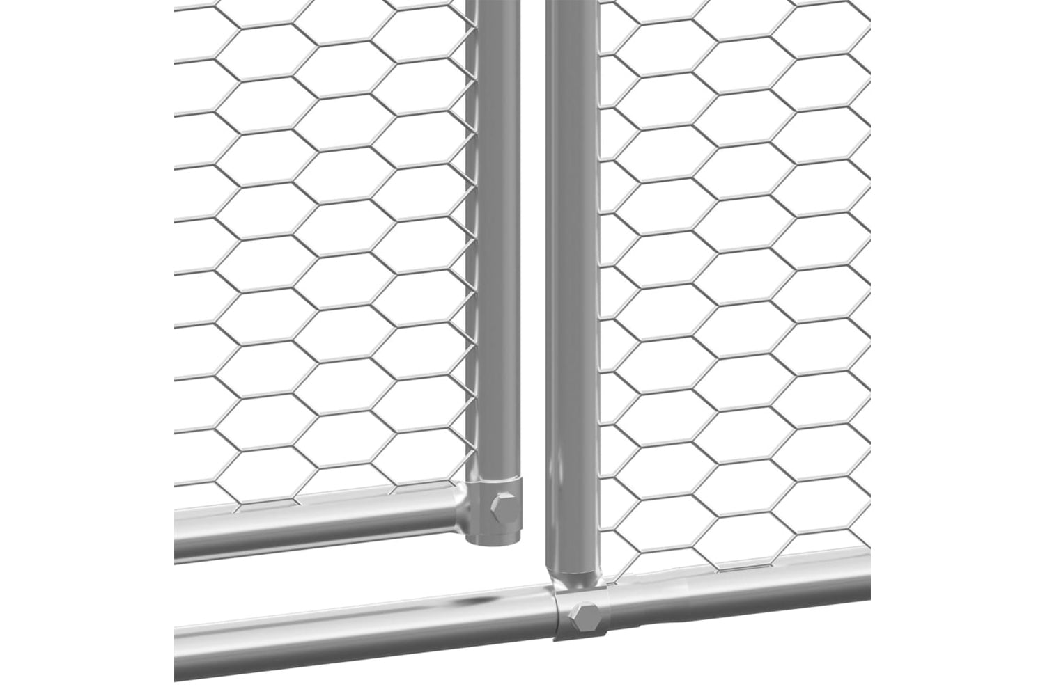 Vidaxl 3154378 Outdoor Chicken Cage 3x8x2 M Galvanised Steel-4