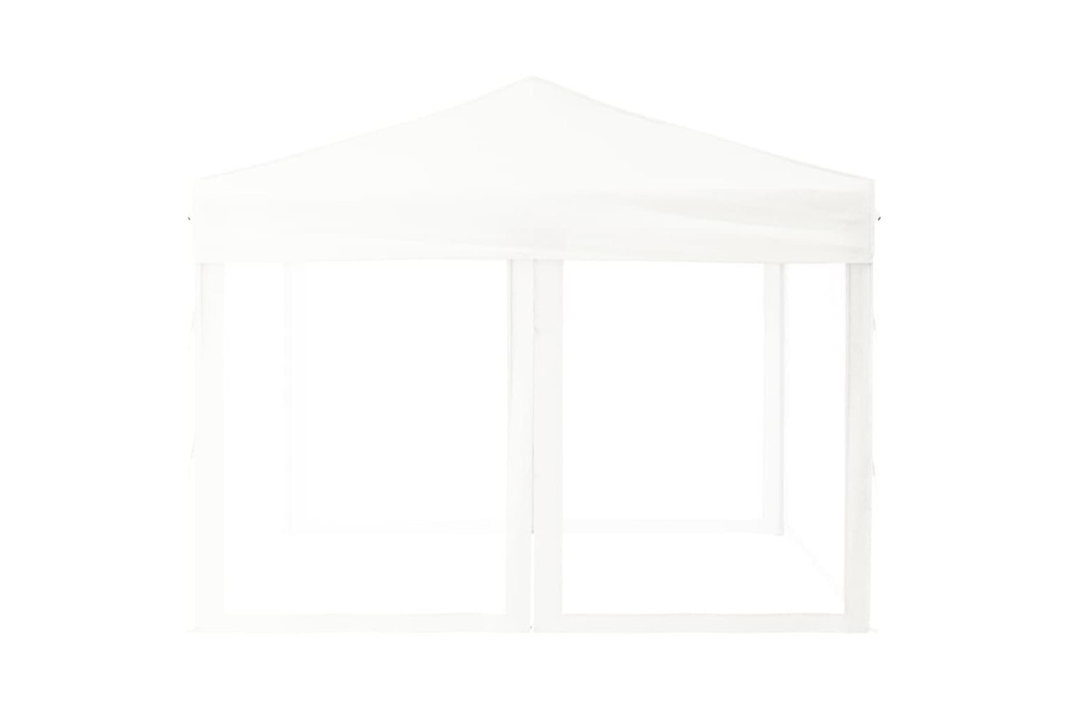 Vidaxl 93531 Folding Party Tent With Sidewalls White 3x3 M-3
