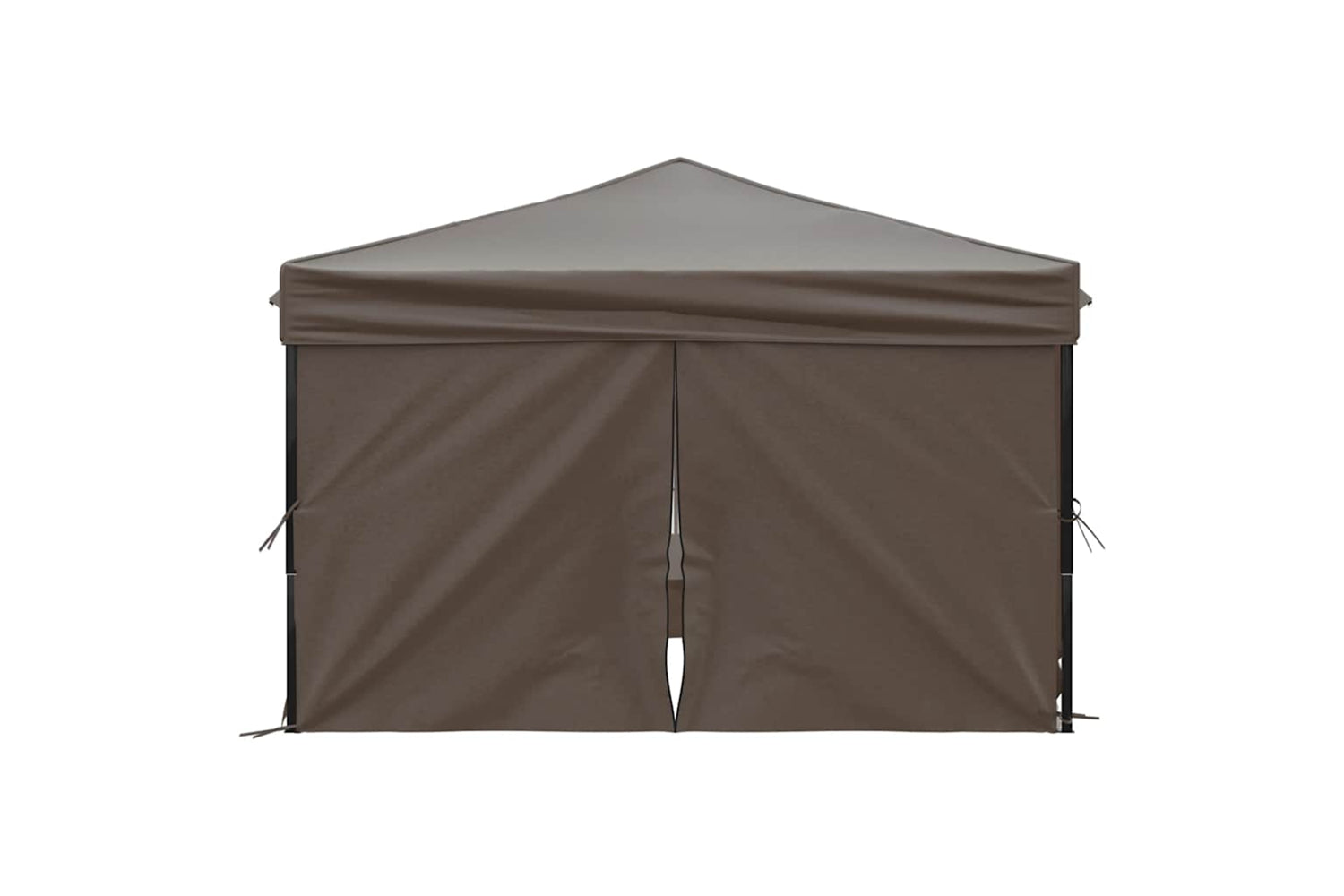 Vidaxl 93526 Folding Party Tent With Sidewalls Taupe 3x3 M-3