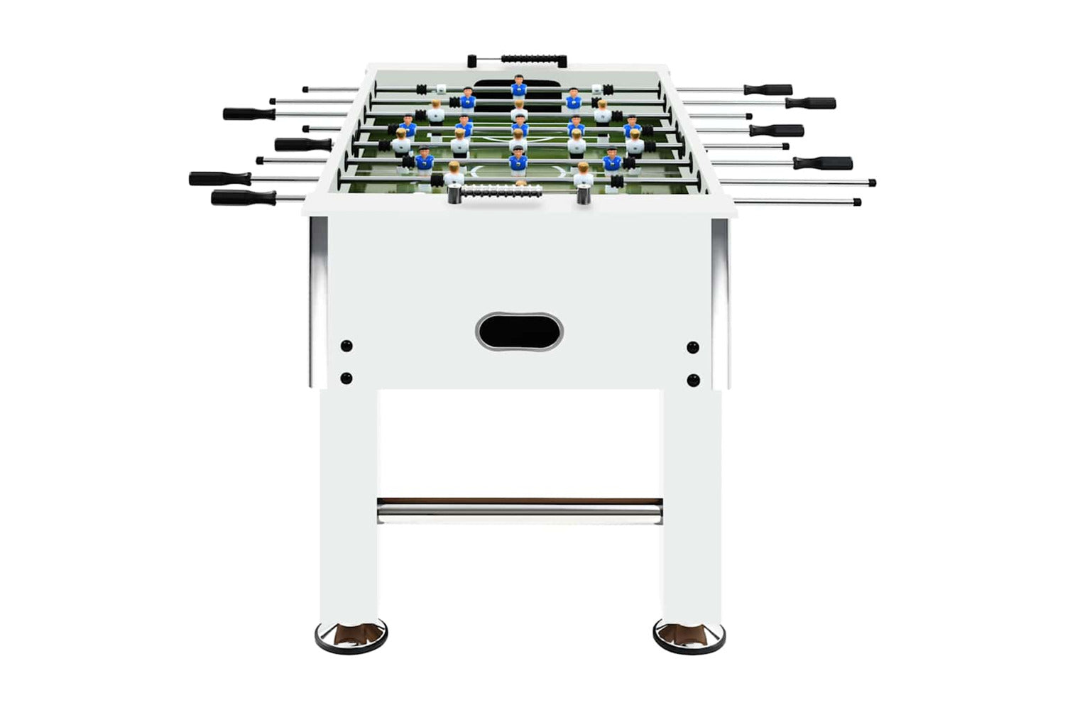 Vidaxl Football Table Steel 60 Kg 140x74.5x87.5 Cm White-3