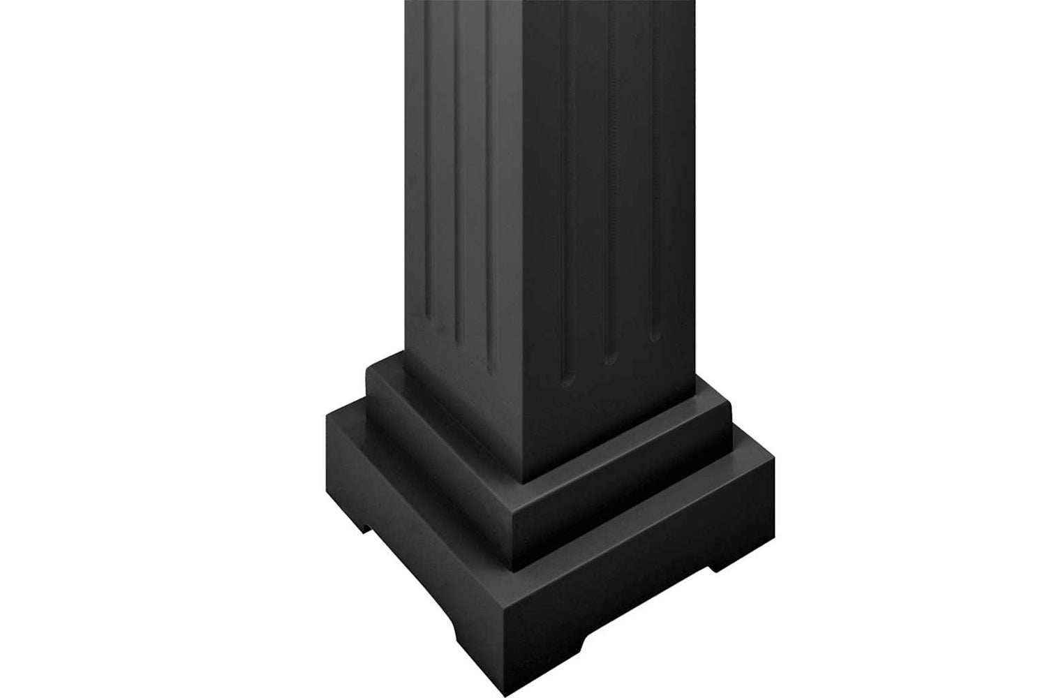 vidaXL 323970 Classic Square Pillar Plant Stand Black 17x17x66cm Mdf-5