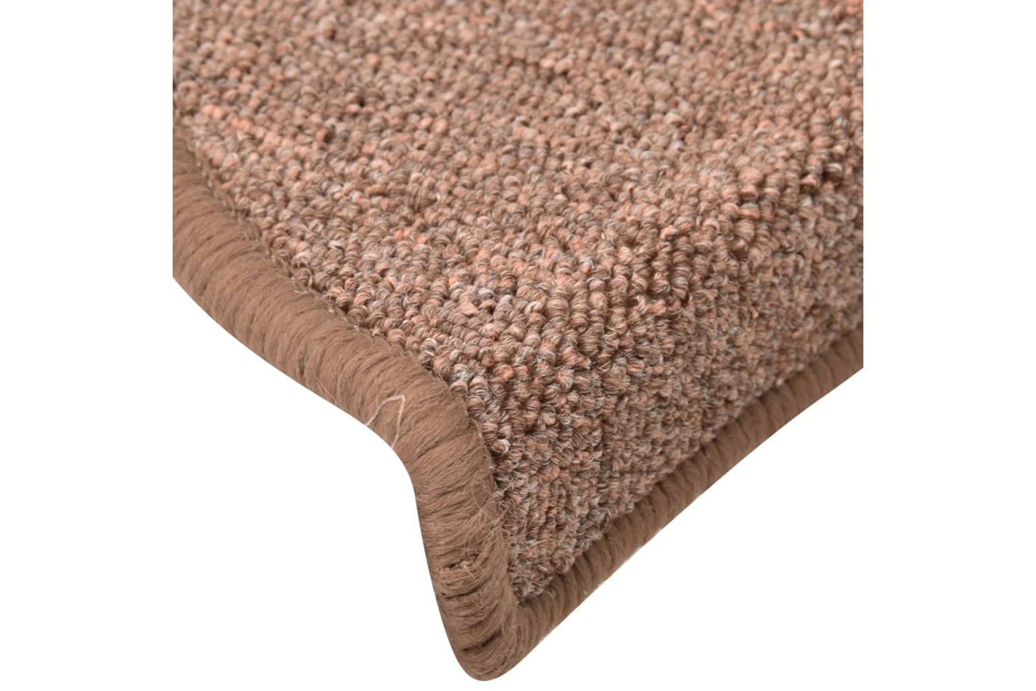 vidaXL 322366 Carpet Stair Treads 15 Pcs Brown 56x17x3cm-6