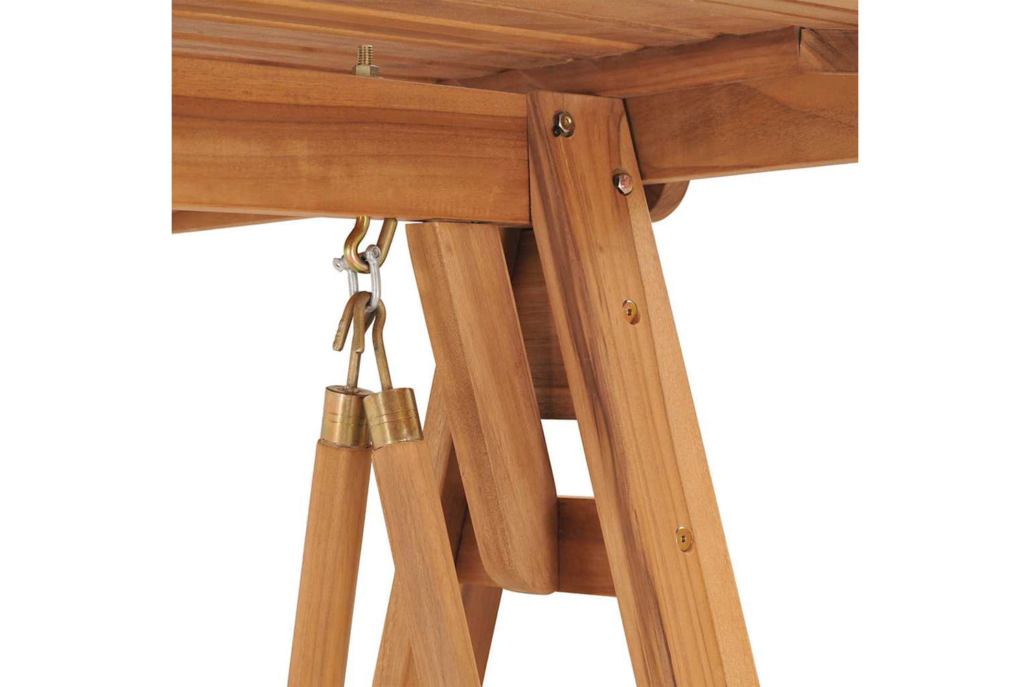 vidaXL 316629 Swing Bench 170cm Solid Teak Wood-6