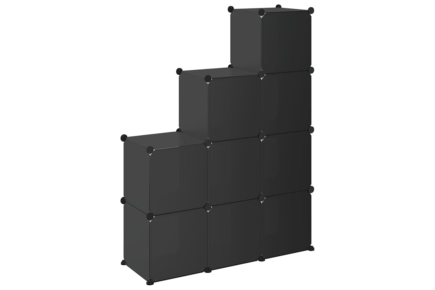 Vidaxl 340547 Storage Cube Organiser With 9 Cubes Black Pp-6