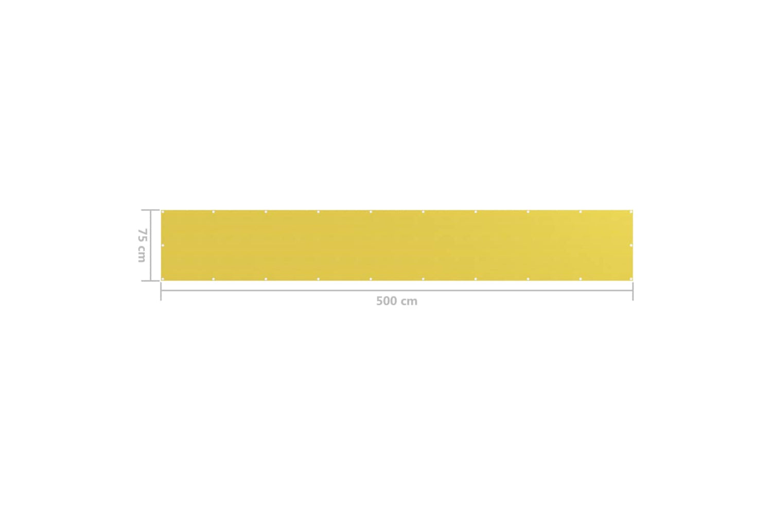 vidaXL 310994 Balcony Screen Yellow 75x500cm Hdpe-5