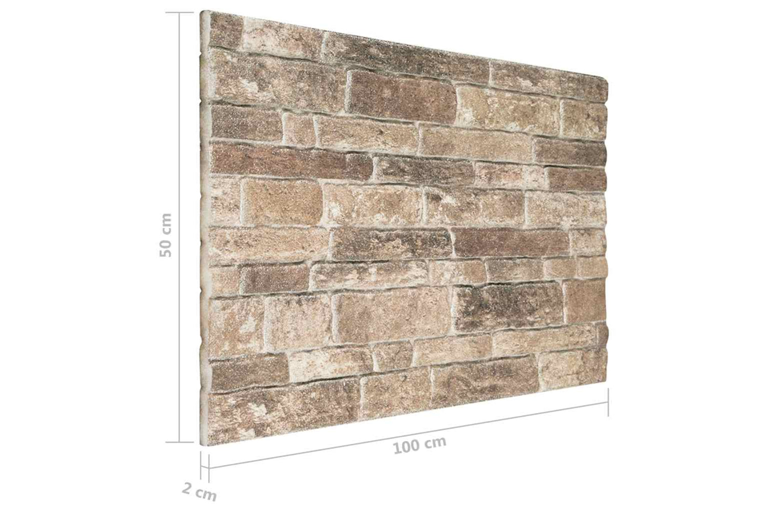Vidaxl 149585 3d Wall Panels With Multicolour Brick Design 10 Pcs Eps-6