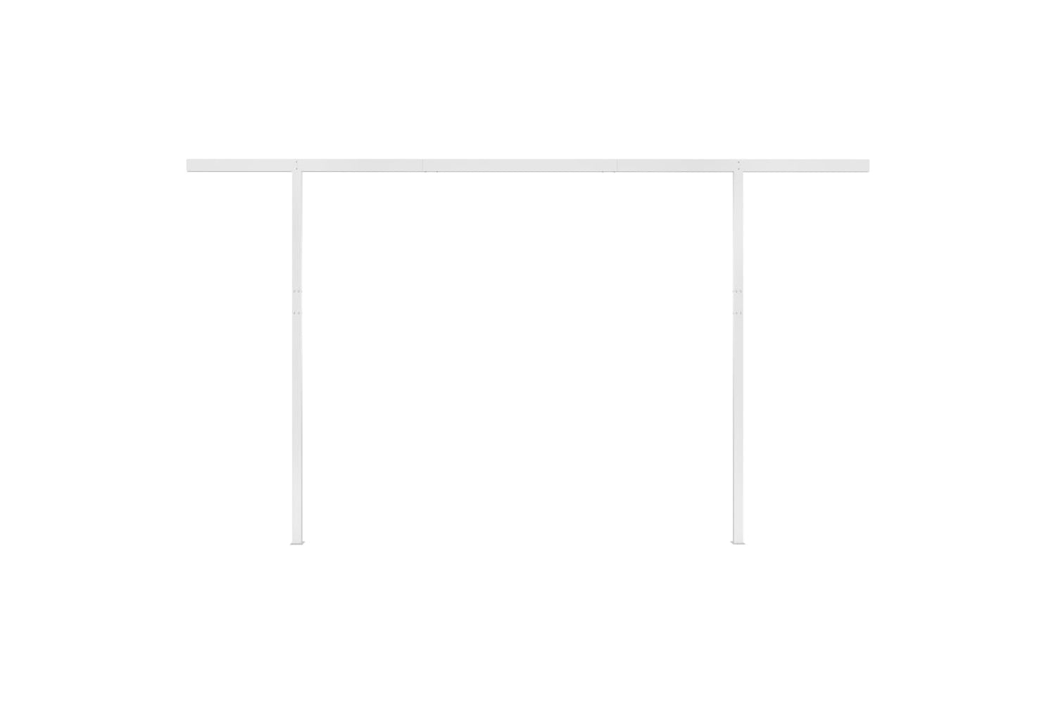 Vidaxl 3070022 Manual Retractable Awning With Led 4x3.5 M Cream-7