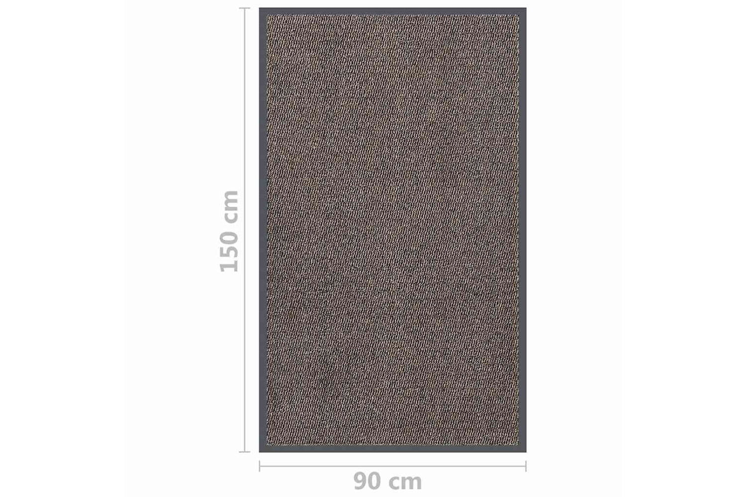vidaXL 326941 Doormat Tufted 90x150cm Dark Brown-6