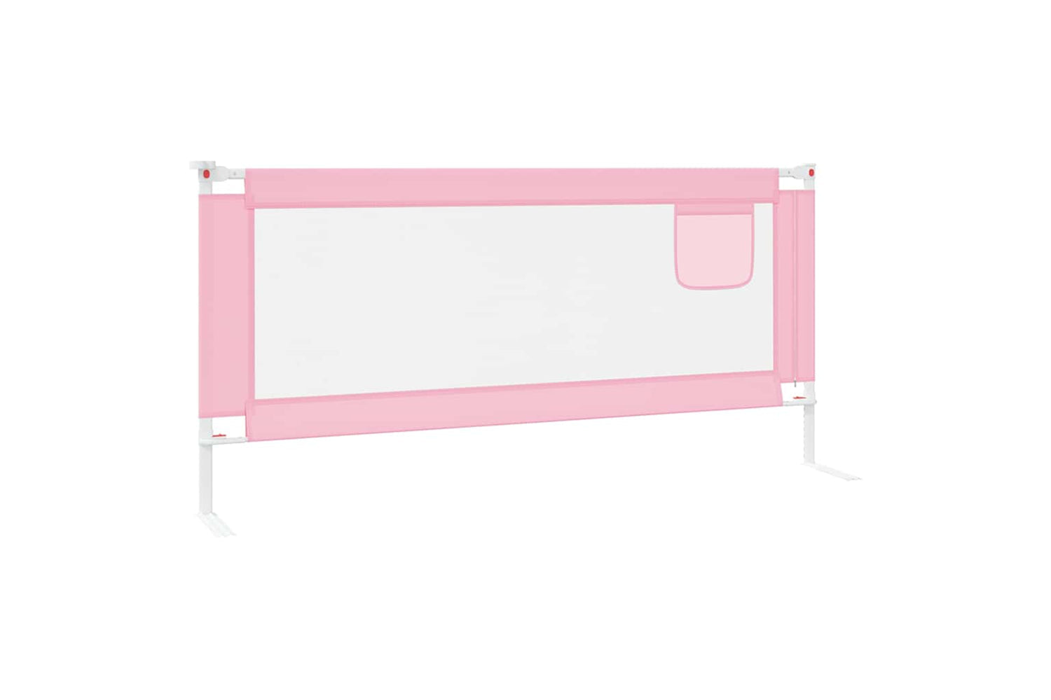 Vidaxl Toddler Safety Bed Rail Pink 200x25 Cm Fabric-4