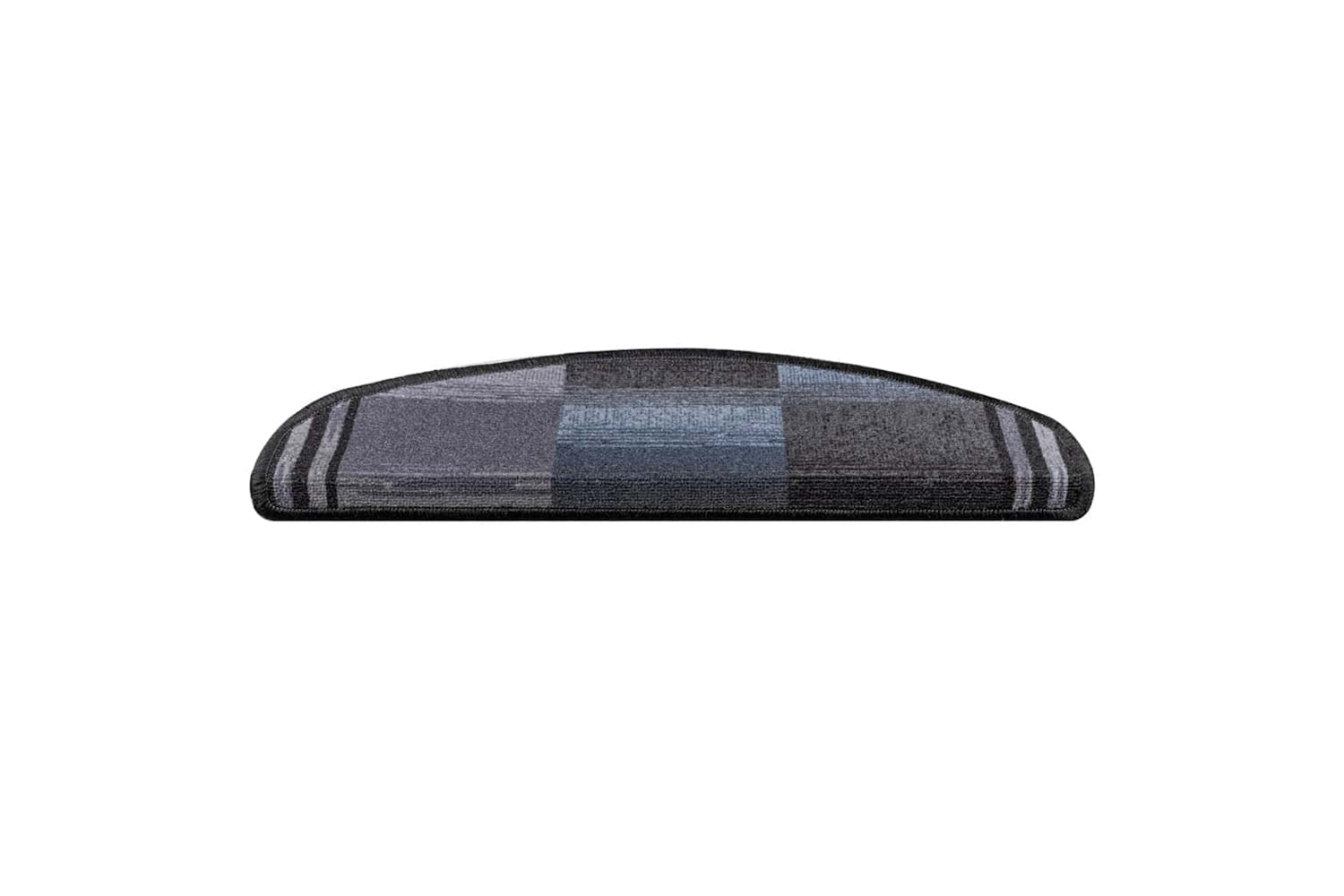 vidaXL 322412 Self-adhesive Stair Mats 15 Pcs Black And Grey 65x21x4cm-3