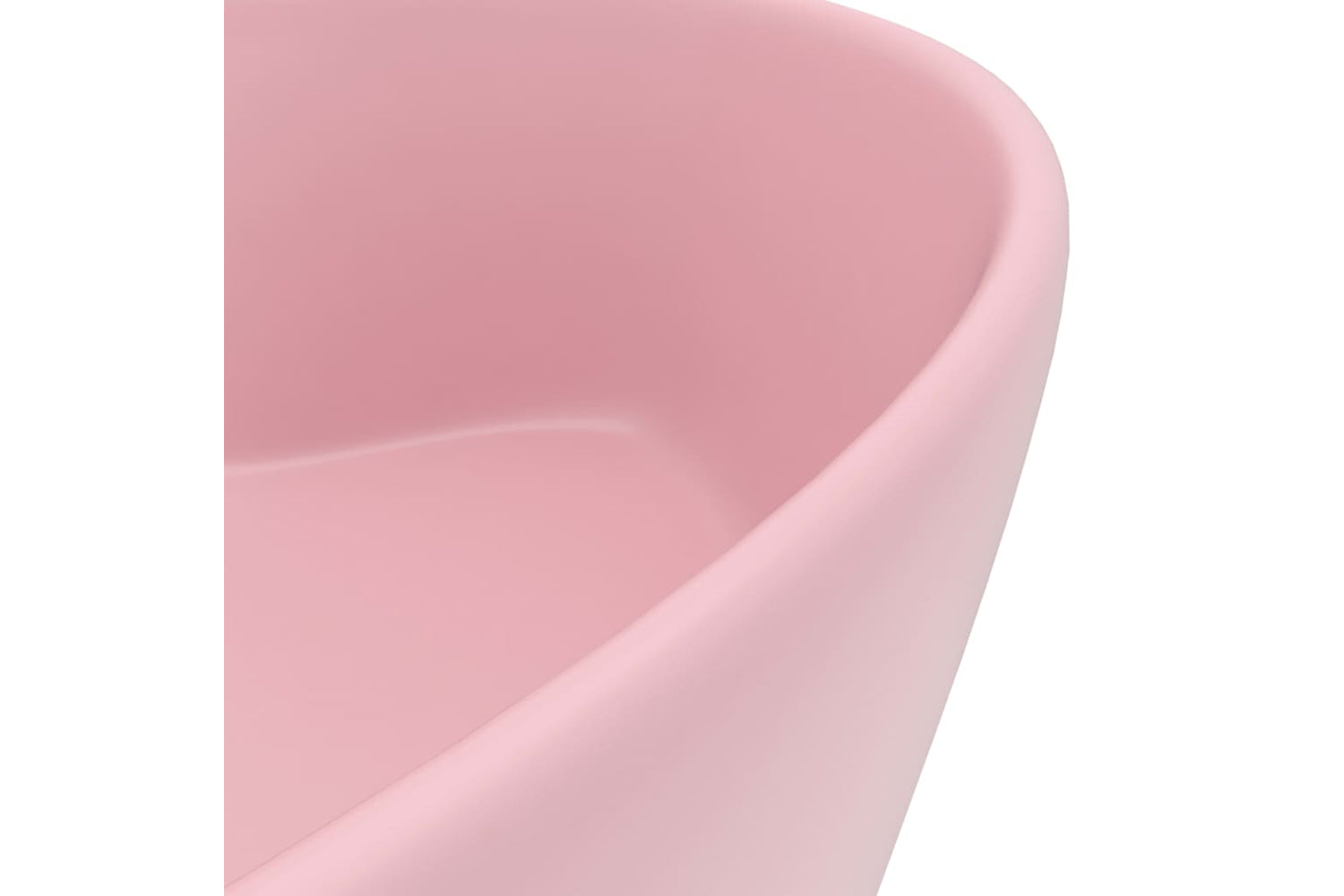 vidaXL 147032 Luxury Wash Basin With Overflow Matt Pink 36x13cm Ceramic-5