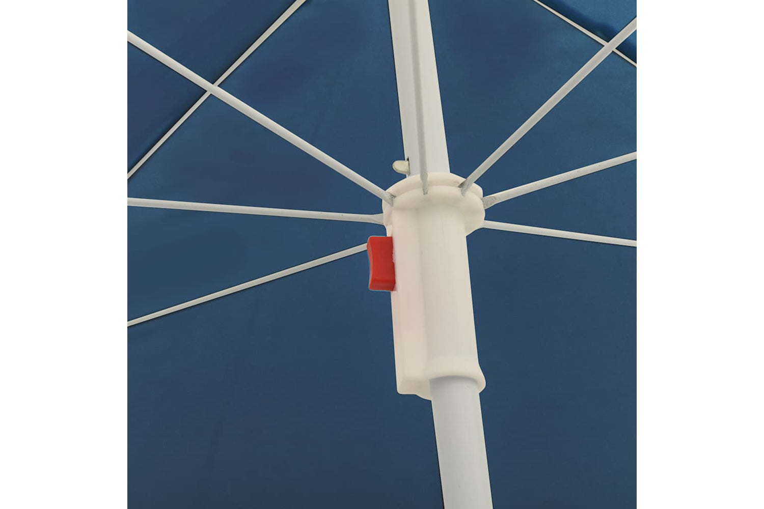 vidaXL 315538 Outdoor Parasol With Steel Pole Blue 180cm-4