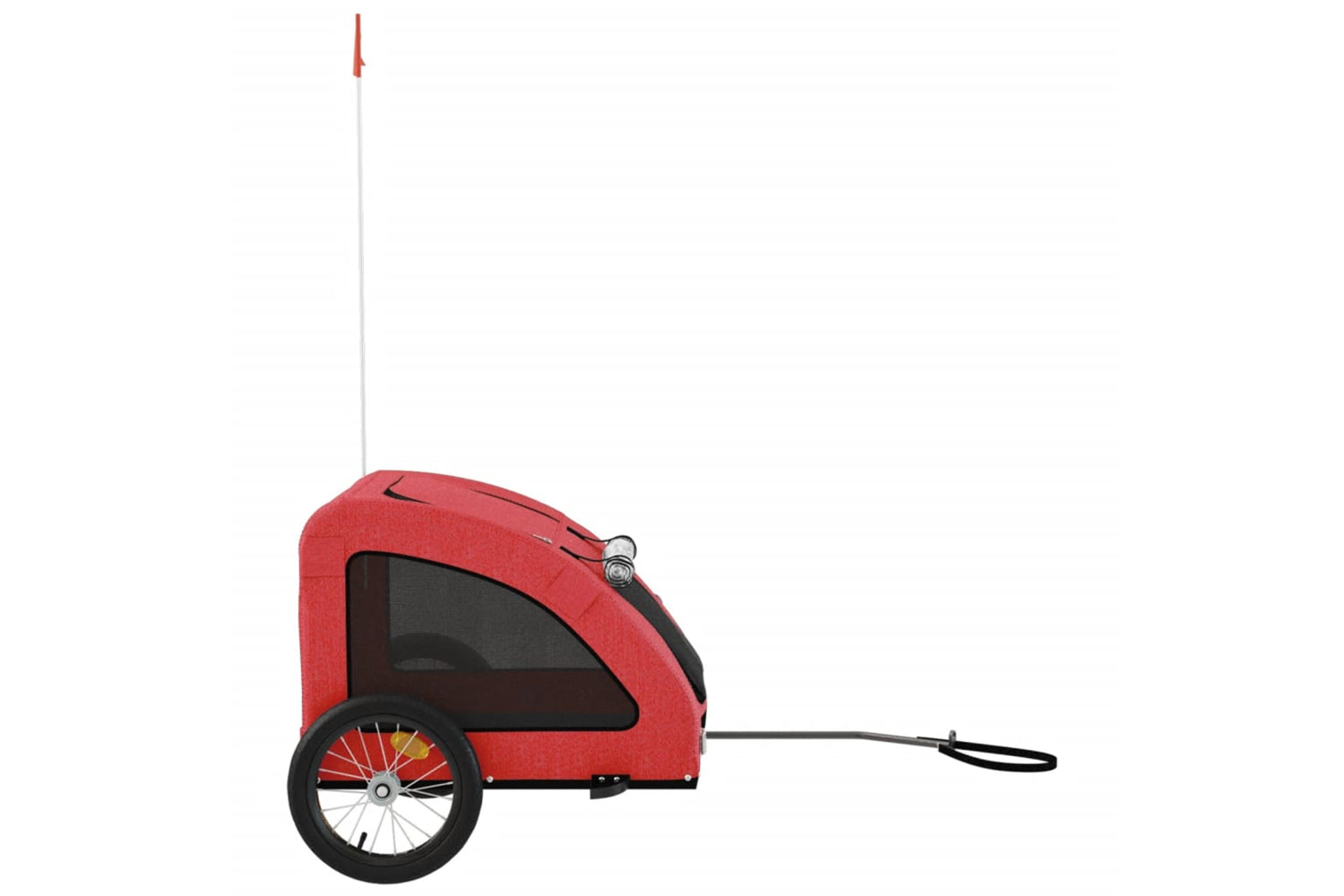 Vidaxl 93957 Pet Bike Trailer Red Oxford Fabric And Iron-5