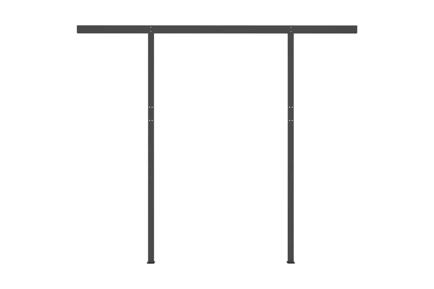 Vidaxl Manual Retractable Awning With Led 3x2.5 M Orange And Brown-7