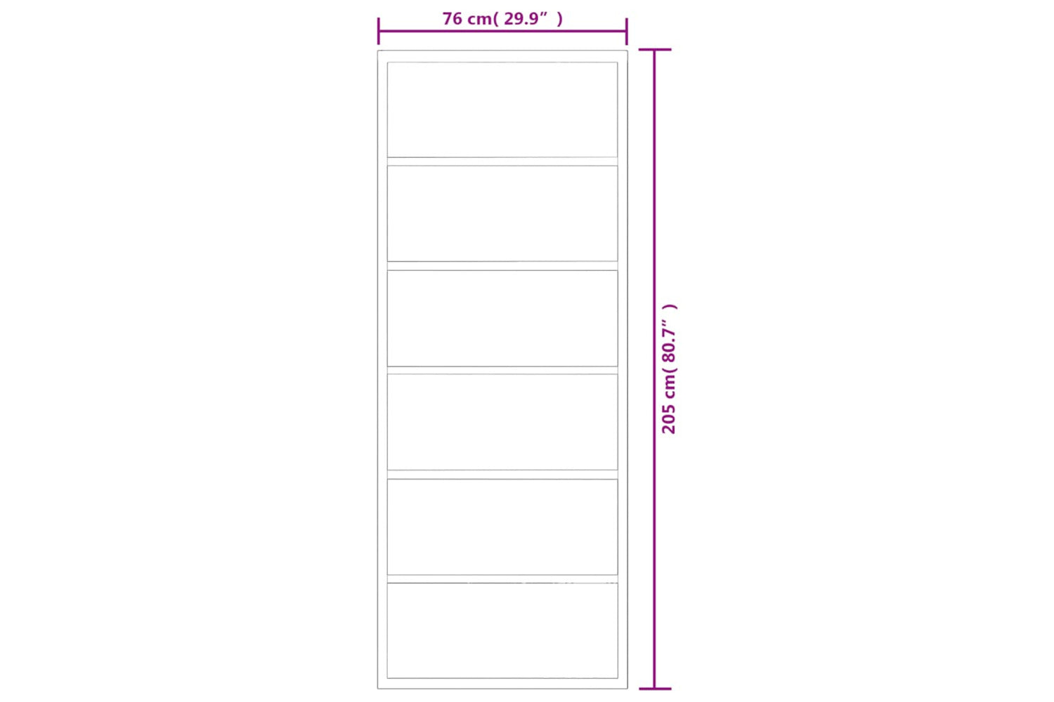 vidaXL 151014 Sliding Door Esg Glass And Aluminium 76x205cm Black-3