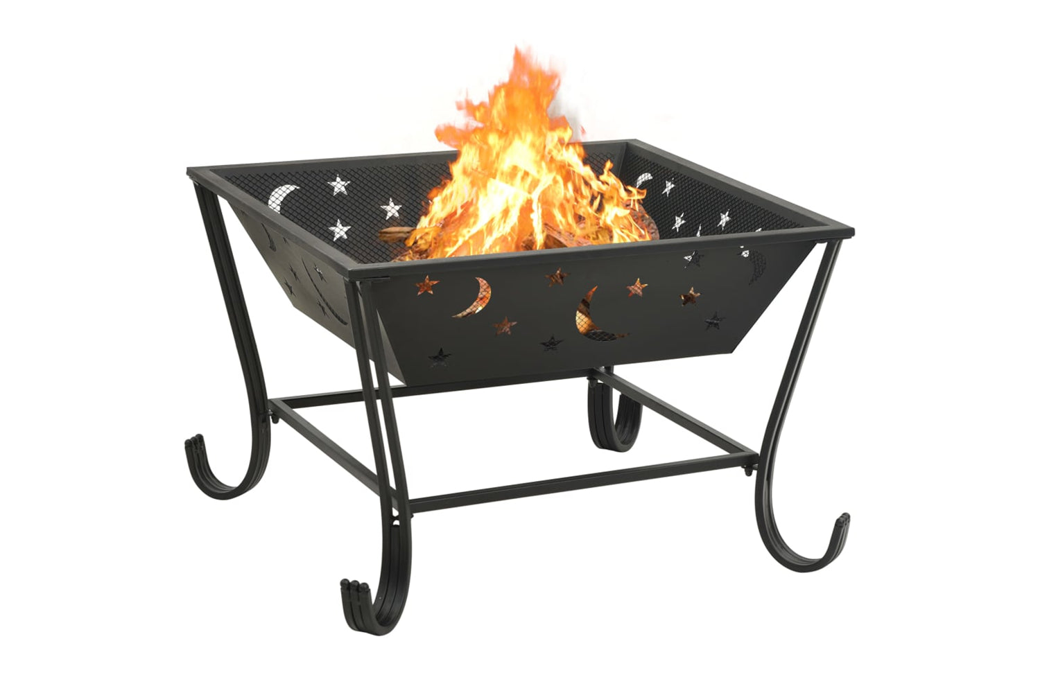 vidaXL 311893 Fire Pit With Poker 62cm Xxl Steel-4