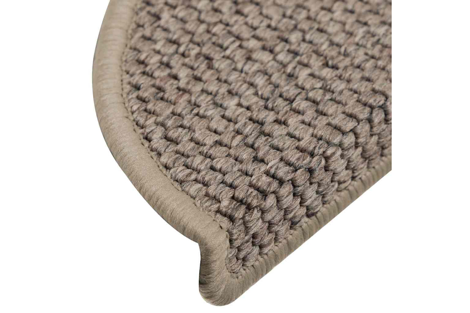 vidaXL 326866 Stair Mats Self-adhesive Sisal-look 15 Pcs 56x17x3cm Dark Beige-7