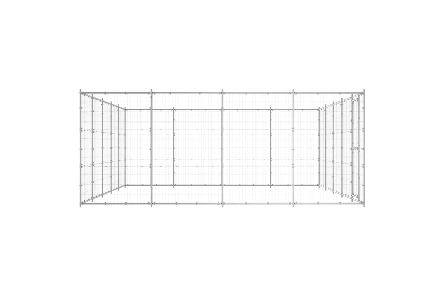 Vidaxl 3082319 Outdoor Dog Kennel Galvanised Steel 24.2 M2-3