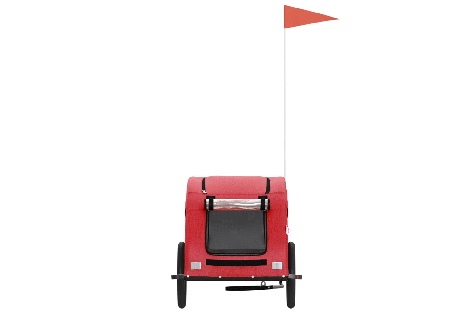 Vidaxl 93957 Pet Bike Trailer Red Oxford Fabric And Iron-3