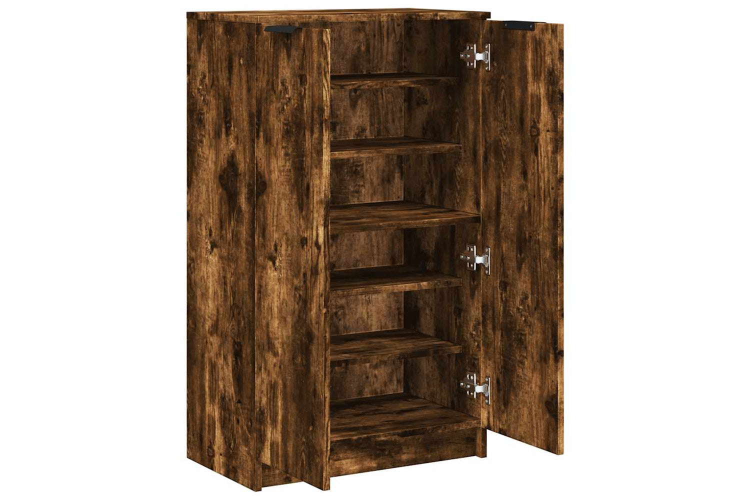 Vidaxl 817108 Shoe Cabinet Smoked Oak 59x35x100 Cm Engineered Wood-6