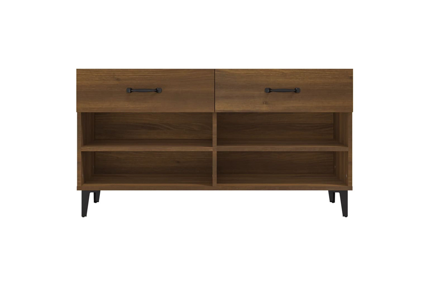 vidaXL 817572 Shoe Cabinet Brown Oak 102x35x55cm Engineered Wood