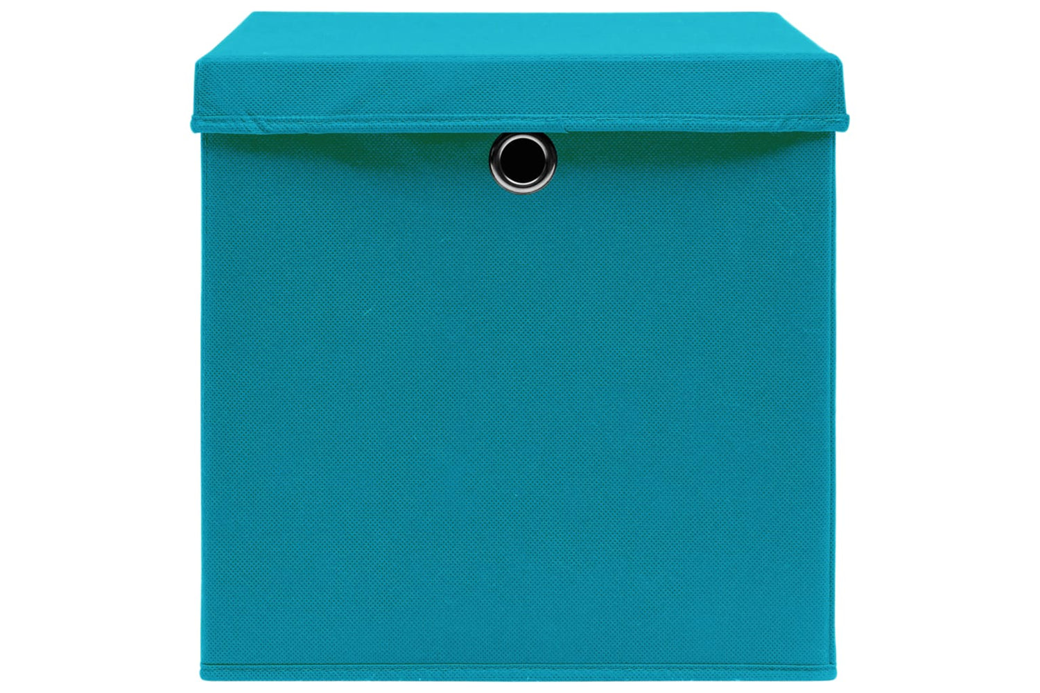 vidaXL 325232 Storage Boxes With Covers 4 Pcs 28x28x28cm Baby Blue-5