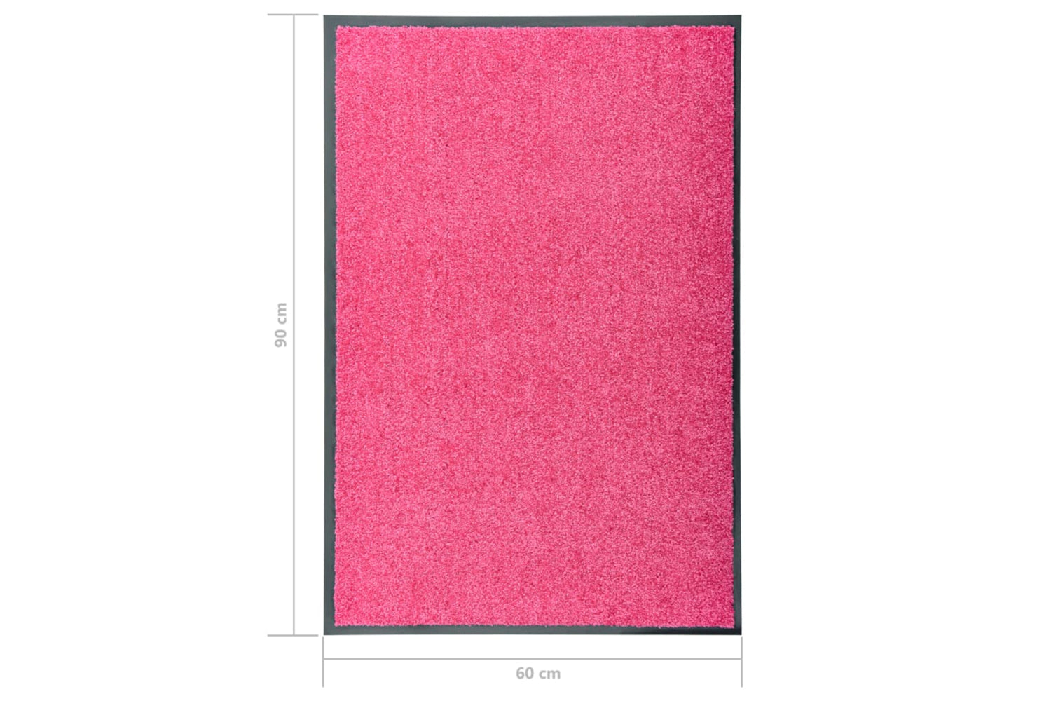 vidaXL 323446 Doormat Washable Pink 60x90cm-6