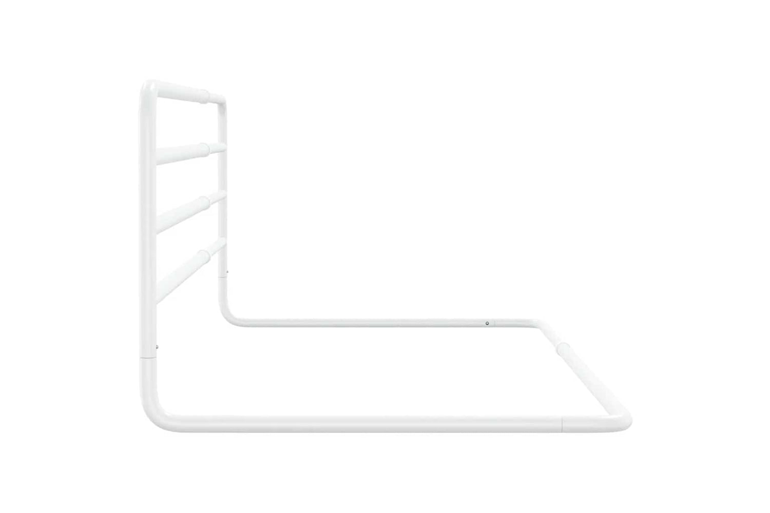 Vidaxl Toddler Safety Bed Rail White (76-137)x55 Cm Iron-3