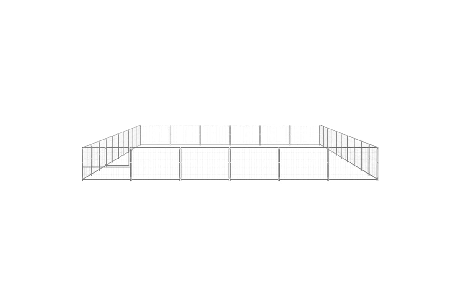 Vidaxl 3082178 Dog Kennel Silver 60 M2 Steel-4