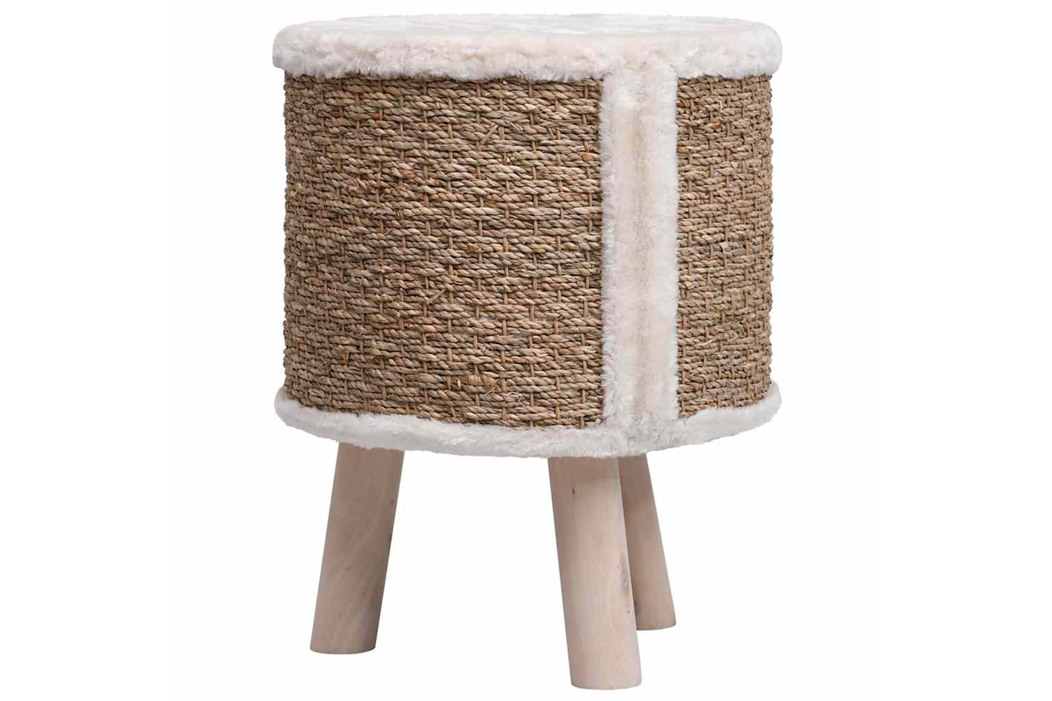 vidaXL 170970 Cat House With Wooden Legs 41cm Seagrass-5
