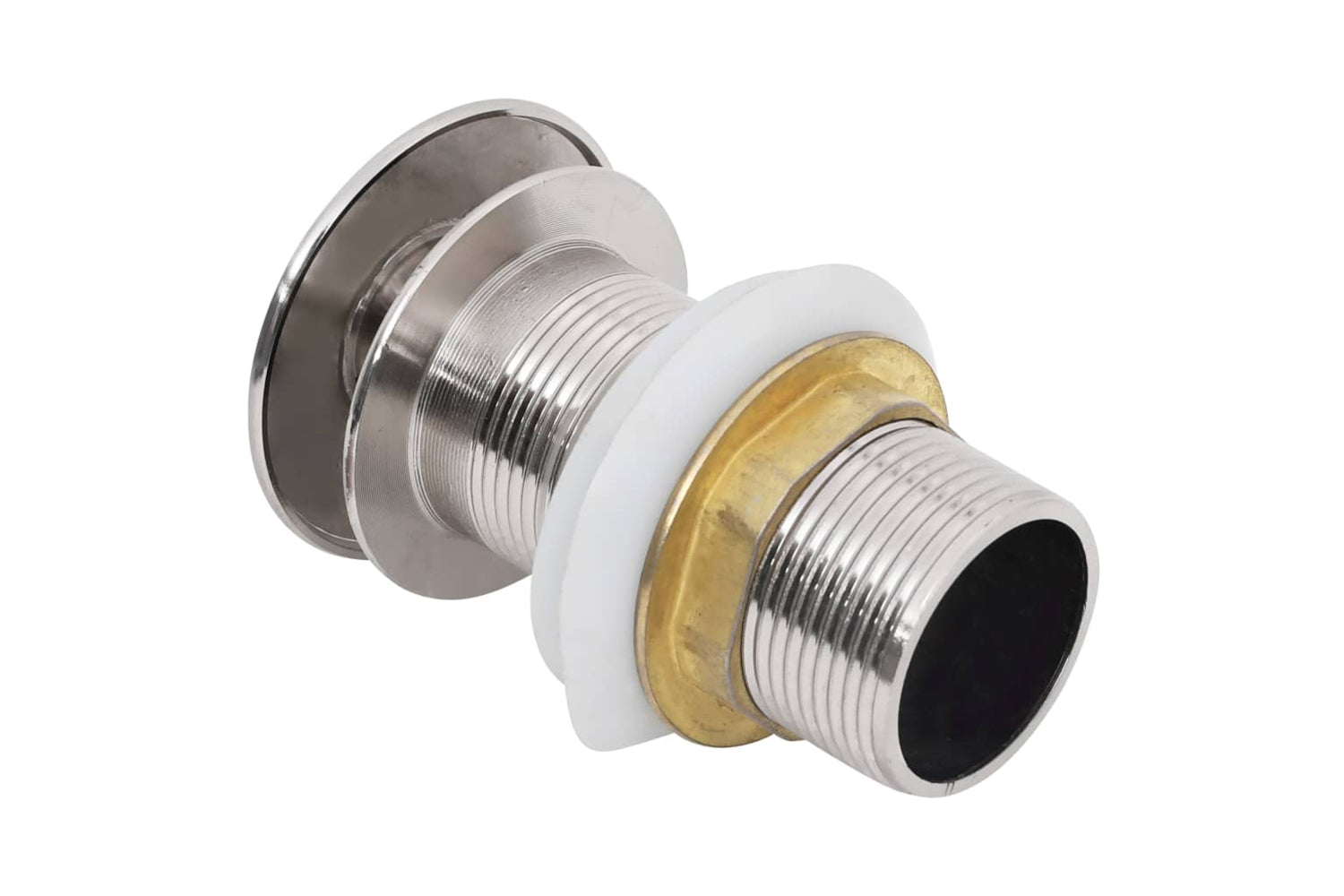 vidaXL 149060 Push Drain Without Overflow Function Chrome 6.4x6.4x9.1cm-4