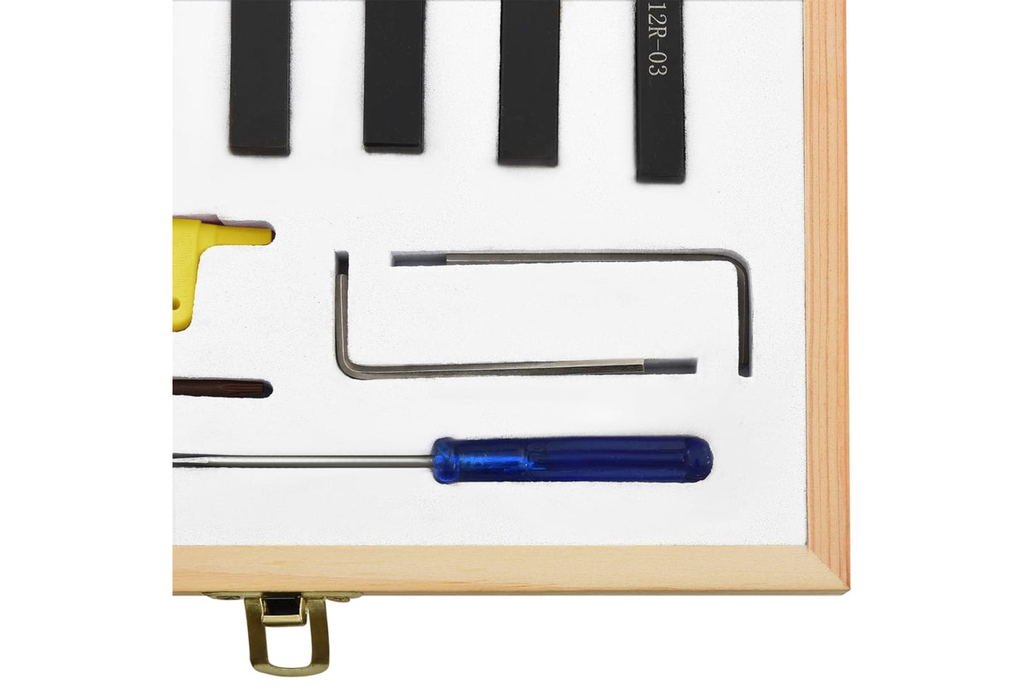 vidaXL 12 Pieces Indexable Turning Tool Set 8x8mm 70mm-5