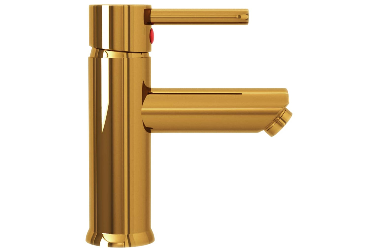 vidaXL 149067 Bathroom Basin Faucet Gold 130x176mm-3
