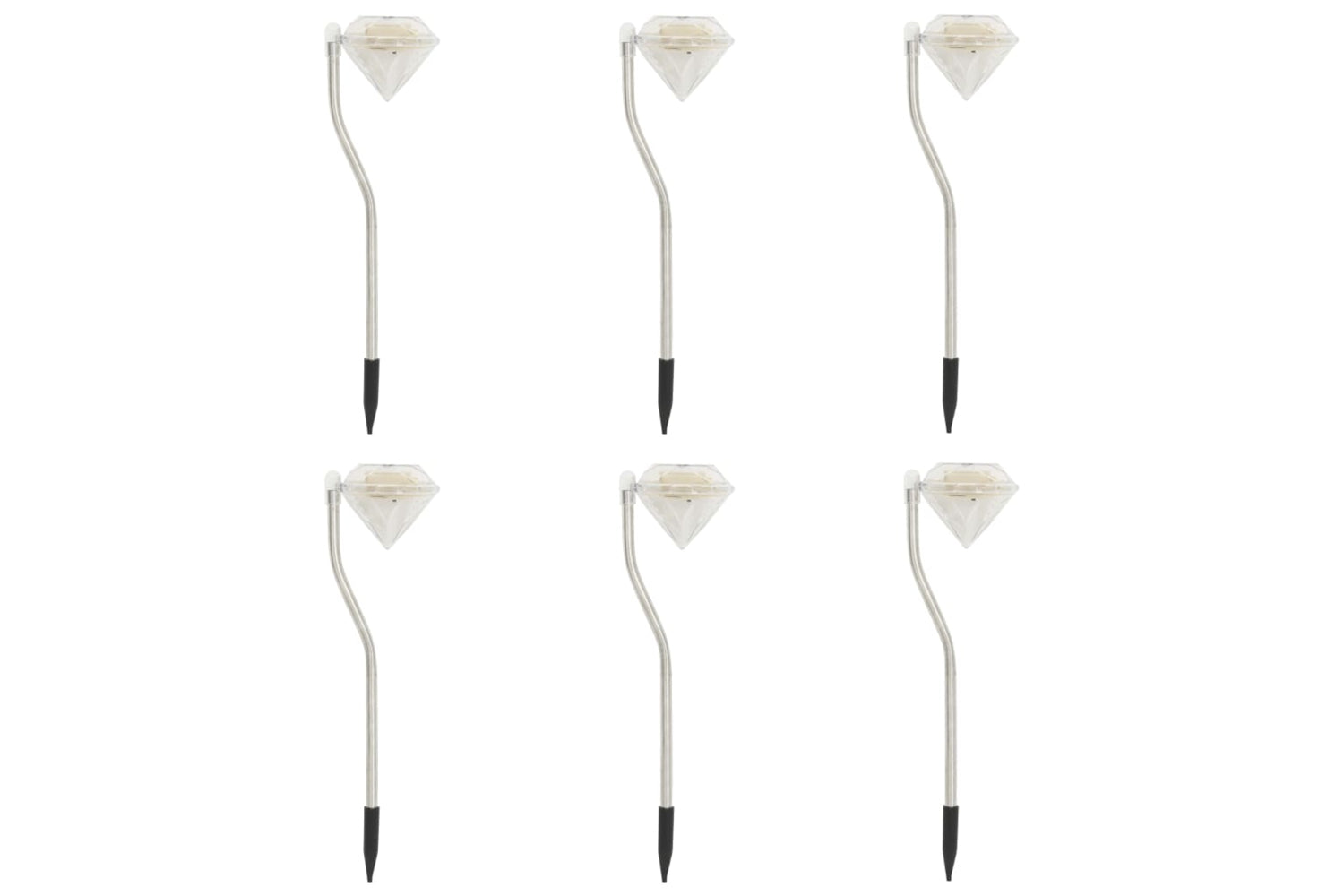 vidaXL 315694 Solar Led Garden Lights 6 Pcs 9x7.8x29.5cm-3