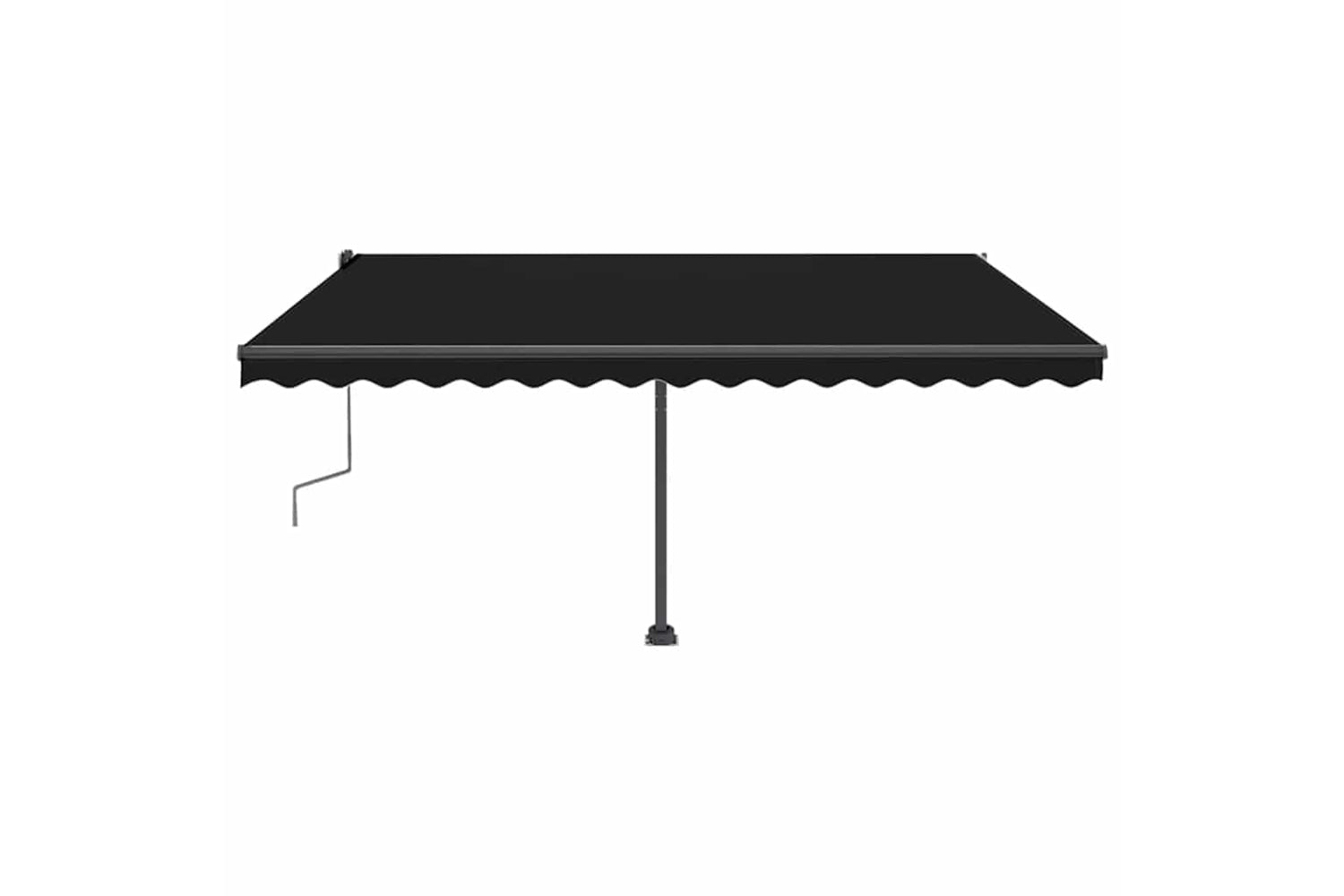 Vidaxl Manual Retractable Awning With Led 450x300 Cm Anthracite-3