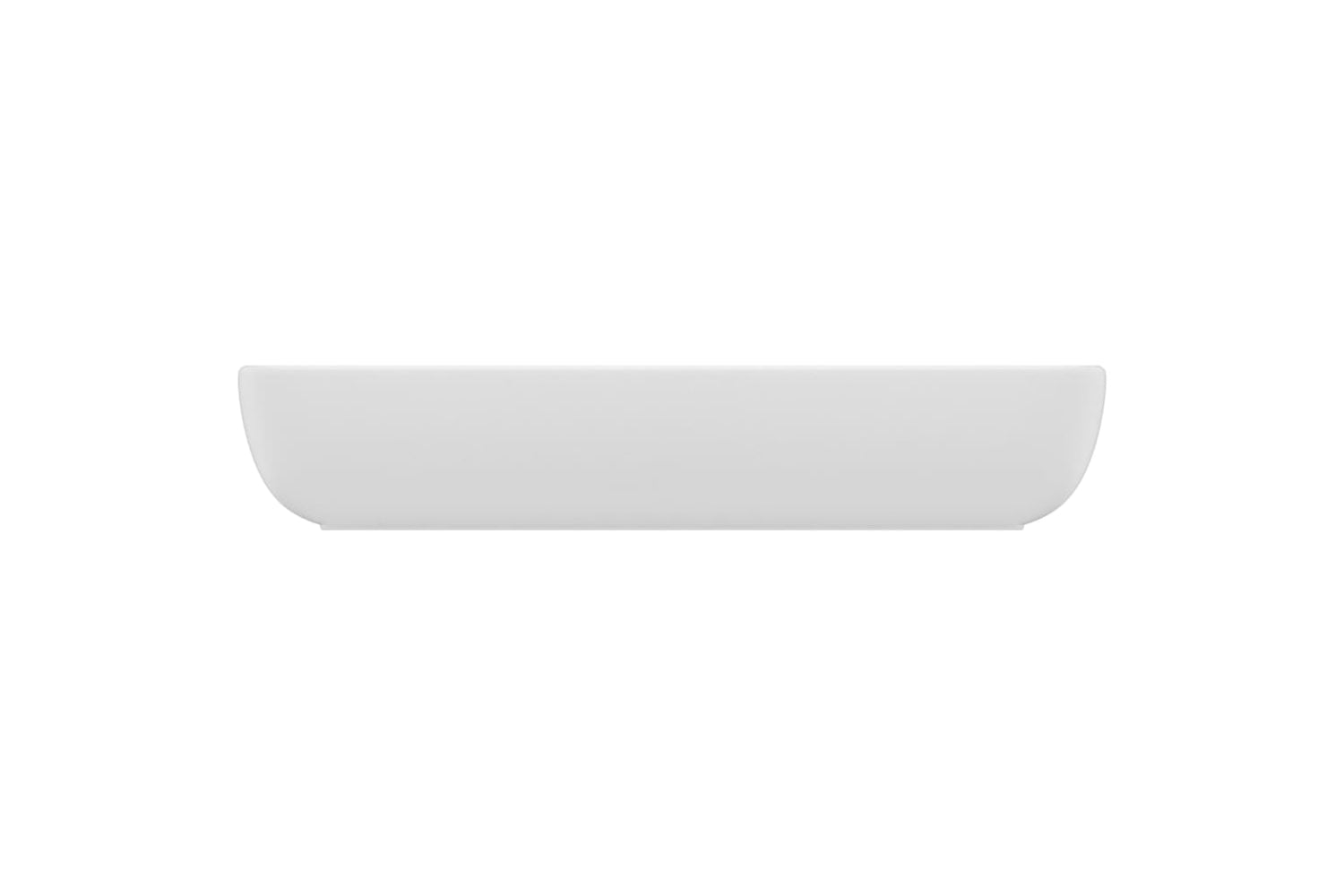 vidaXL 146954 Luxury Basin Rectangular Matt White 71x38cm Ceramic-3