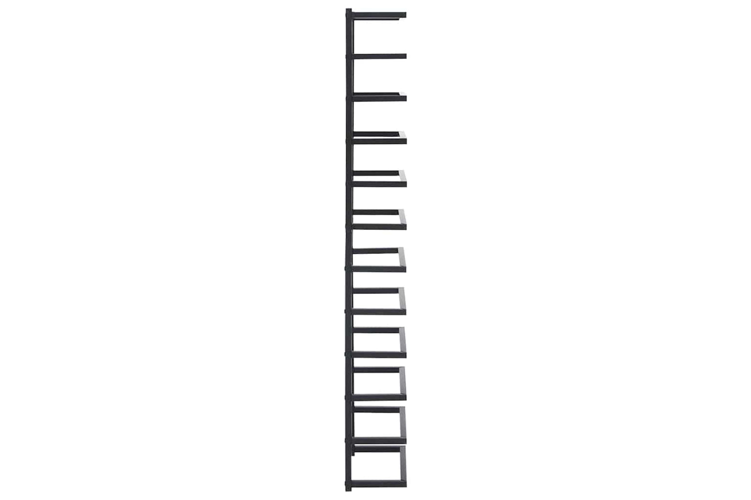 vidaXL 336125 Towel Rack Black 24x12x96cm Steel-4