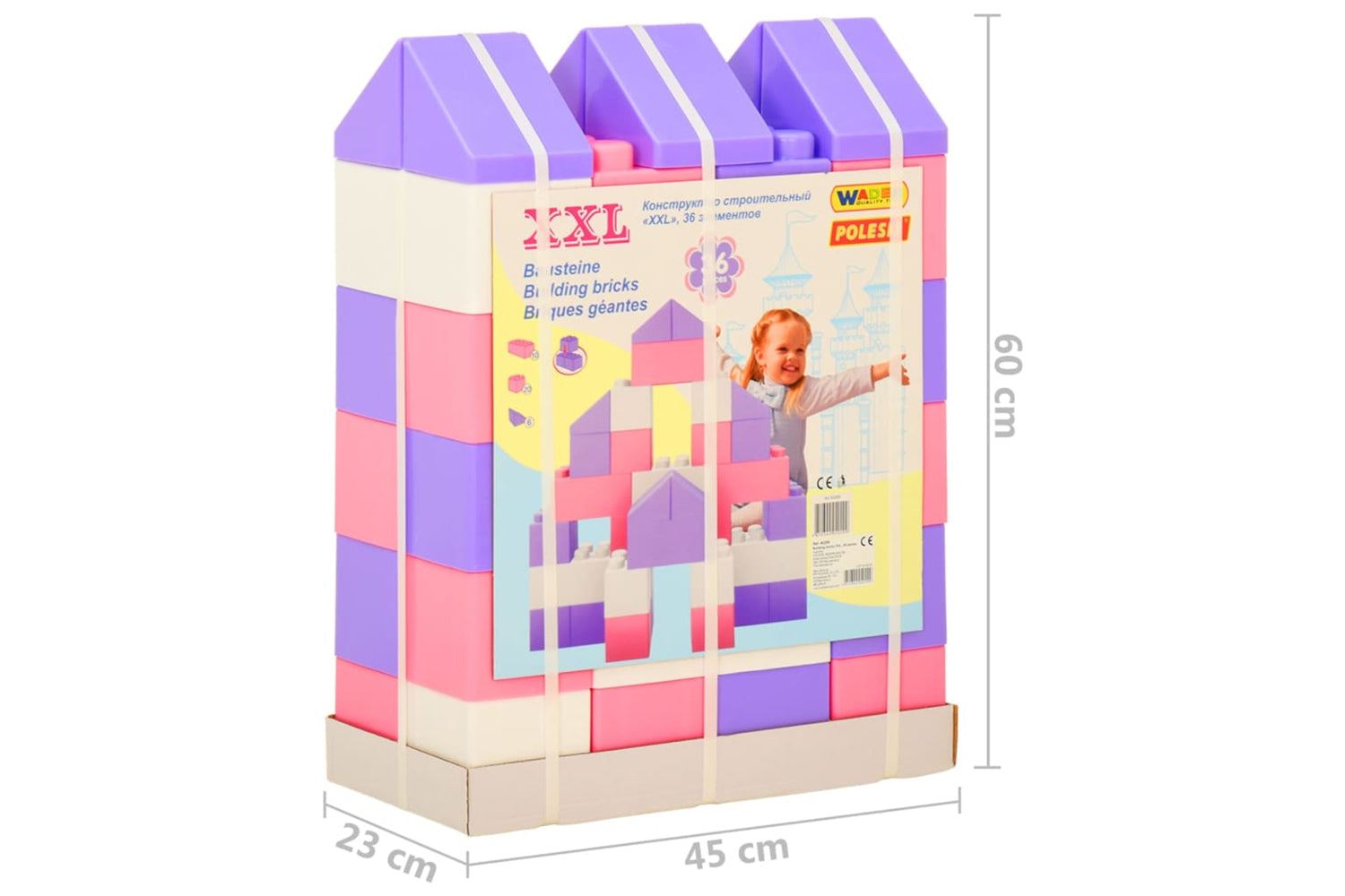 Polesie Wader - 80292 Block Toys Xxl 36 Piece-6