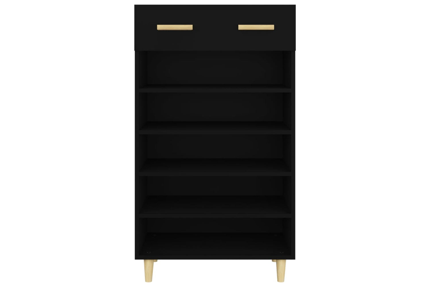 vidaXL 812781 Shoe Cabinet Black 60x35x105cm Engineered Wood-5