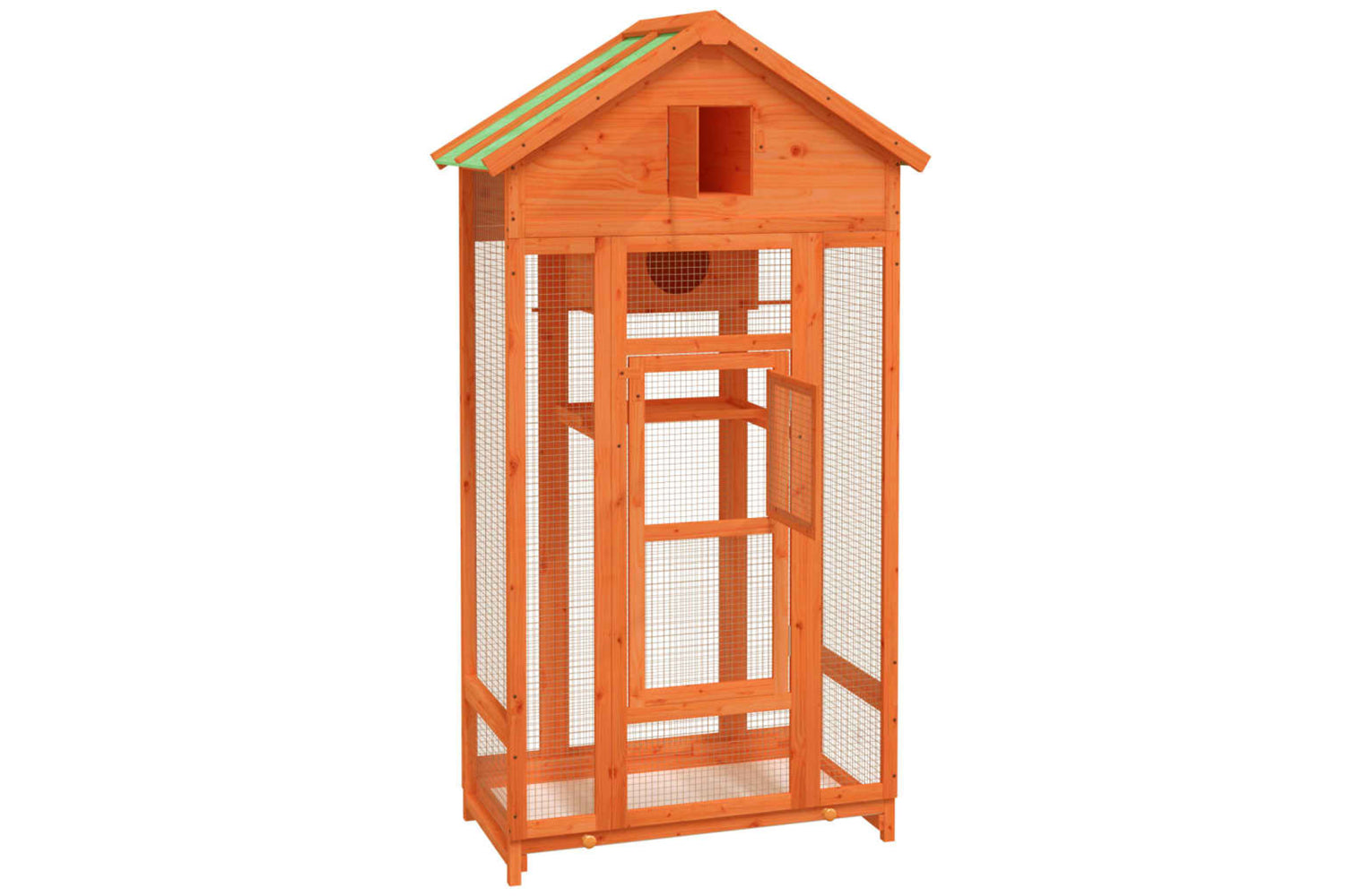 vidaXL 172252 Bird House Brown 91.5x53x170cm Solid Wood Pine-3